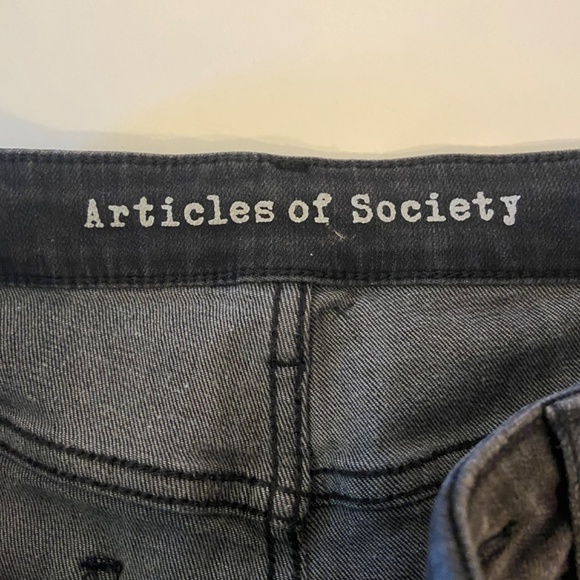 Articles of Society Women’ Sarah Tar wash black jeans Size 28 - Picture 4 of 8